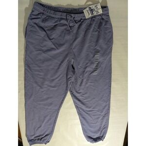 NWT N.Y.L New York Laundry Purple Cotton Tapered Sweatpants XL NWT